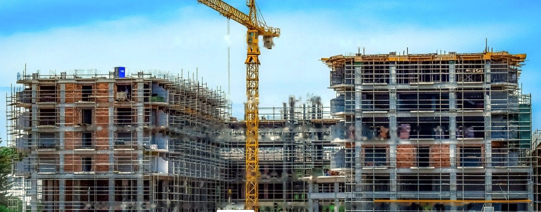 Building development under construction